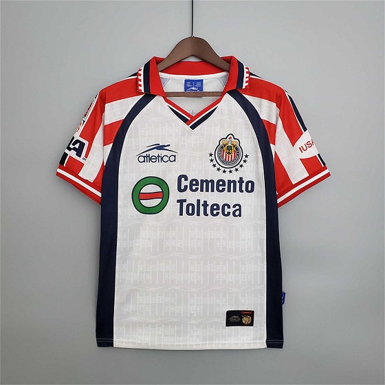 AAA Quality Chivas Guadalajara 99/00 Away White Soccer Jersey